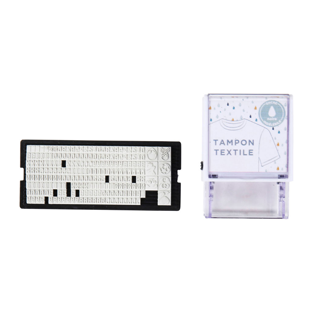 Tampon personnalisable textile 13x20.5x4.5cm