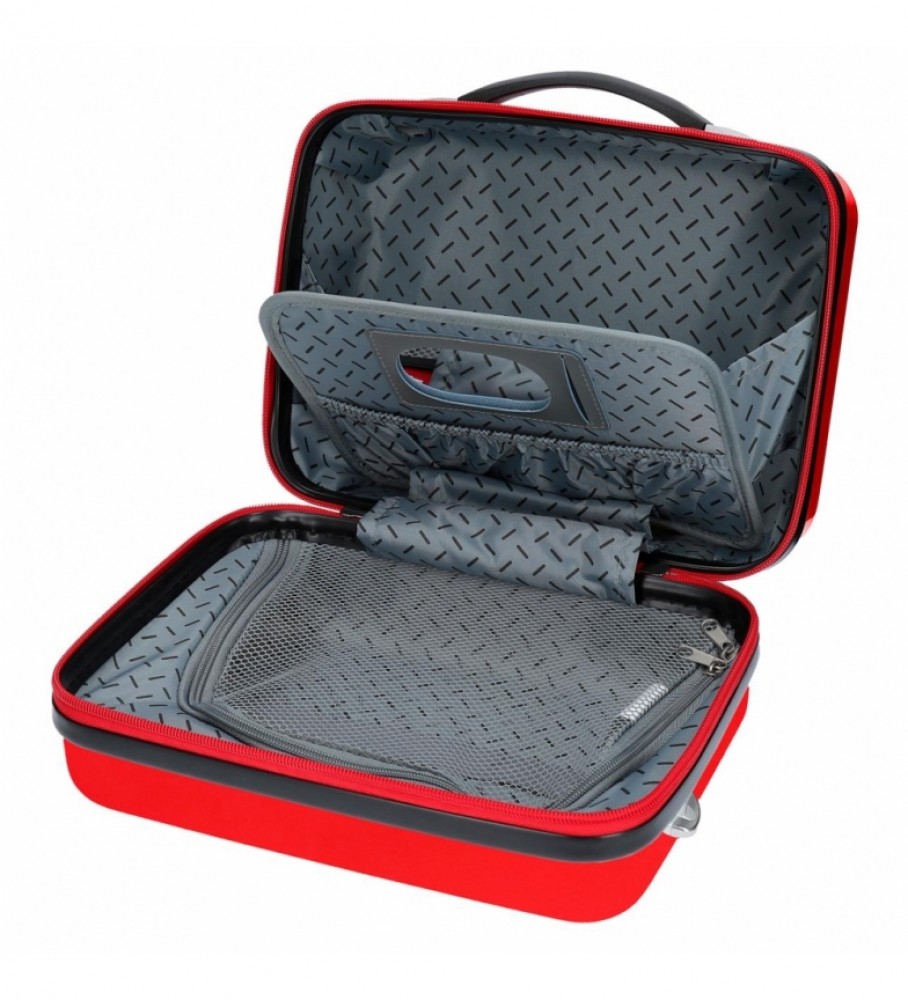 Bolsa Joumma Neceser ABS para Carros LMQ Adaptável vermelha - 29x21x15cm -