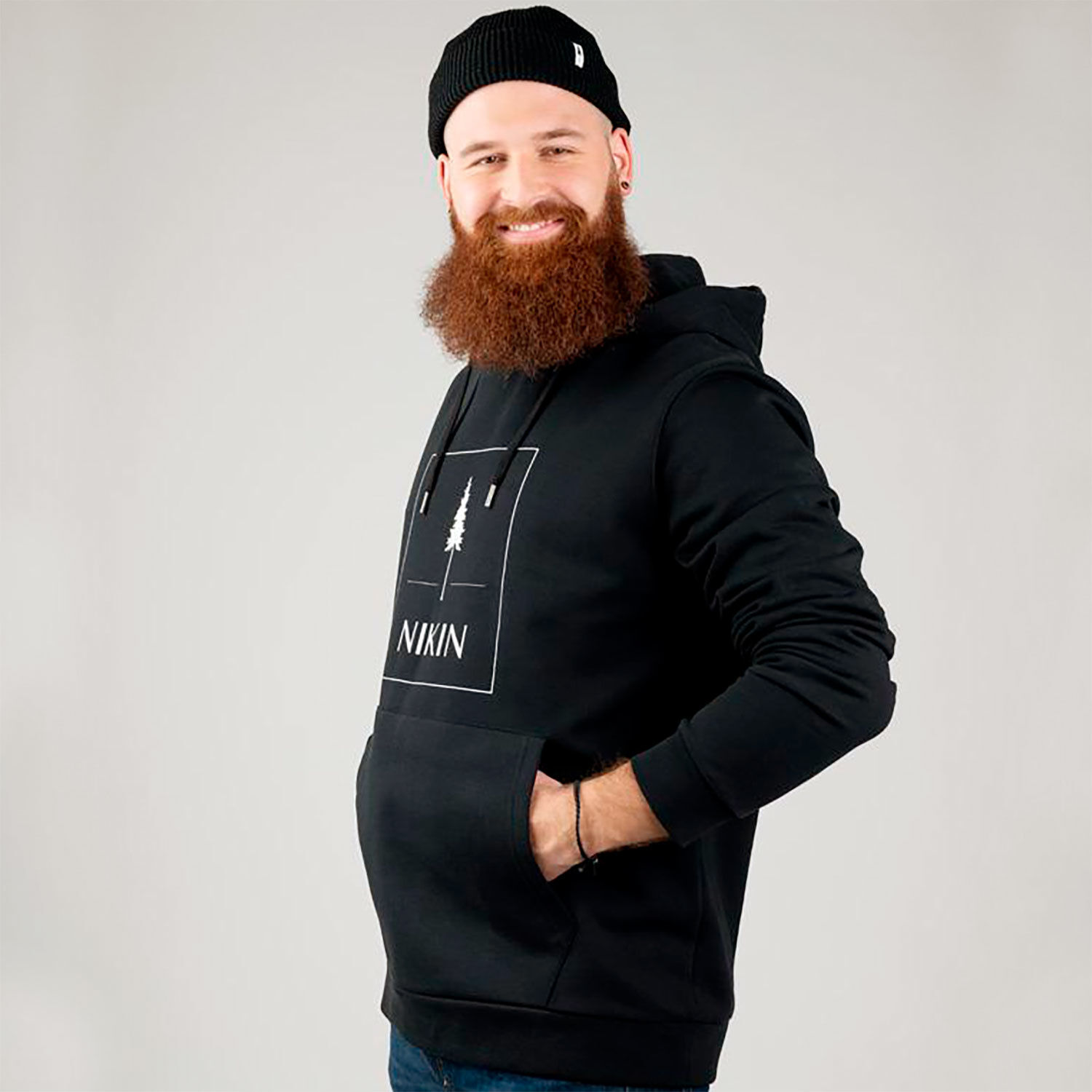 TreeHoodie Basic NIKIN Unisex mit grossem Tree-Print