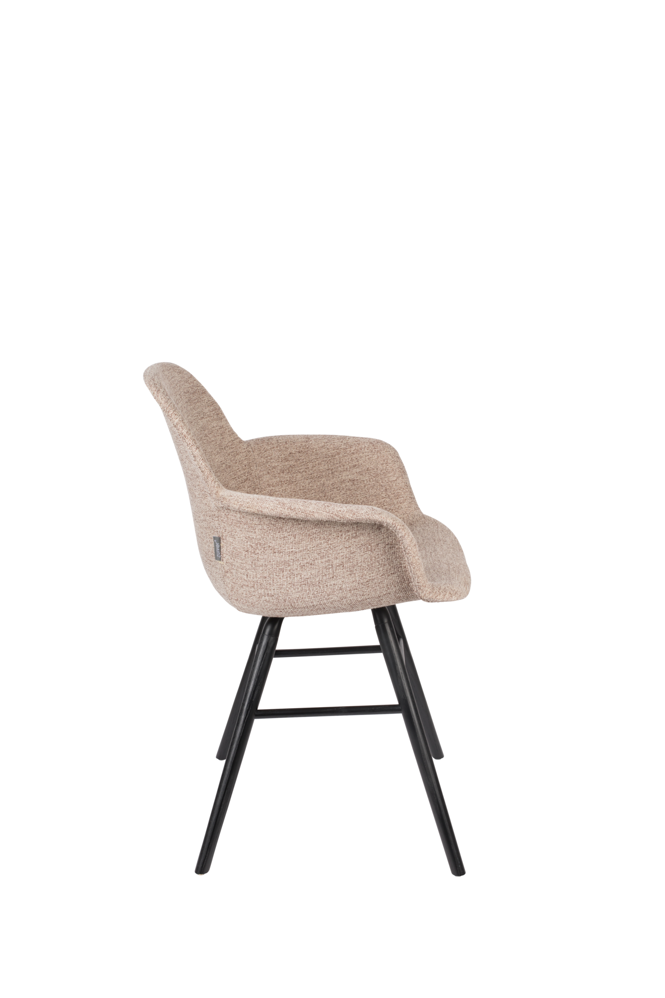 Eetkamerstoel Albert Kuip Soft met armleuning beige - set van 2