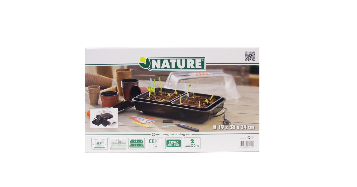 NatureVerwarmde kweekkas  (Zwart/transparant)