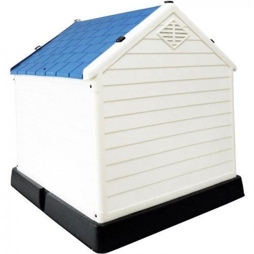 Casinha de cachorro de plástico azul Olaf da Nobex