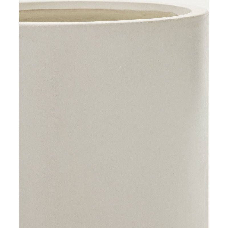 Cache-pot Aiguablava en ciment blanc Ø 52 cm