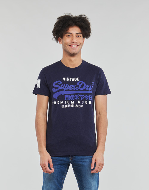 Superdry - VL TEE - Bleu