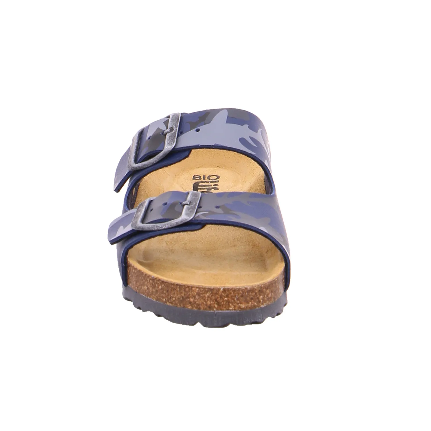BIOLife Kinder-Pantolette Blau Lederimitat  Unisex