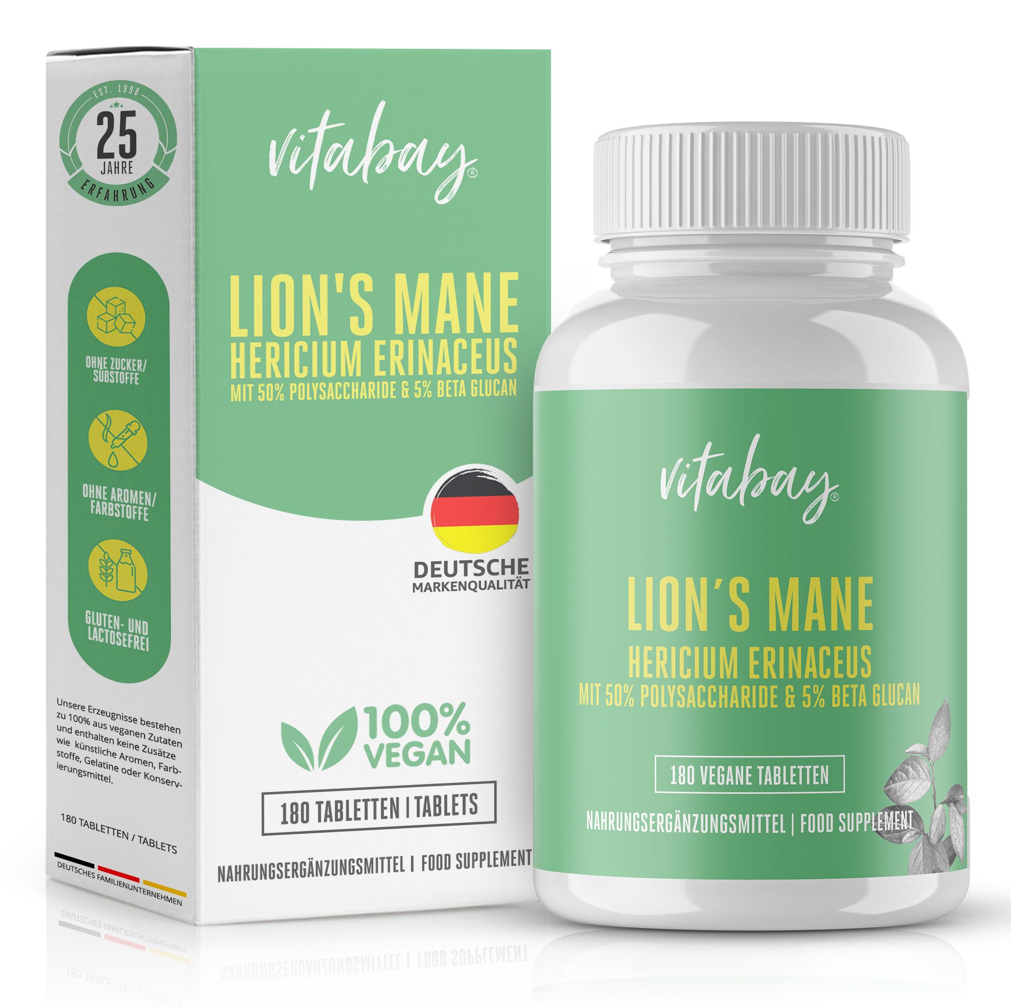 Vitabay Lions Mane Hericium Erinaceus 60.000 mg