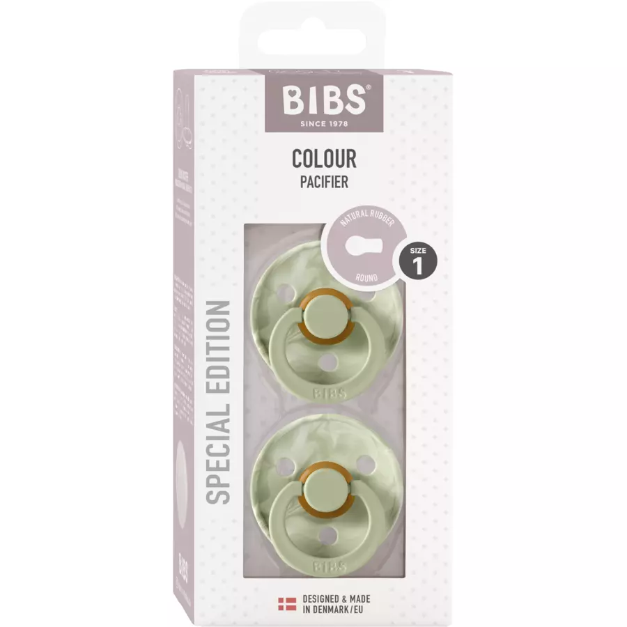 BIBS® Schnuller Colour Tie Dye - Sage & Ivory 0-6 Monate, 2 Stk.