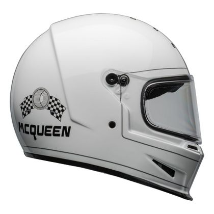 Casque Bell ELIMINATOR - STEVE MCQUEEN B/W - Blanc