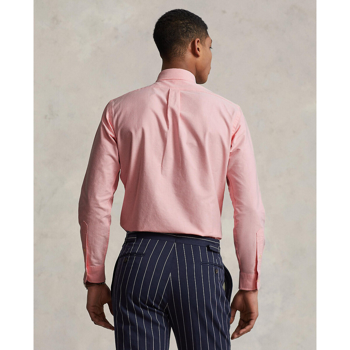 POLO RALPH LAUREN<br>Camisa Oxford ajustada, logotipo bordado