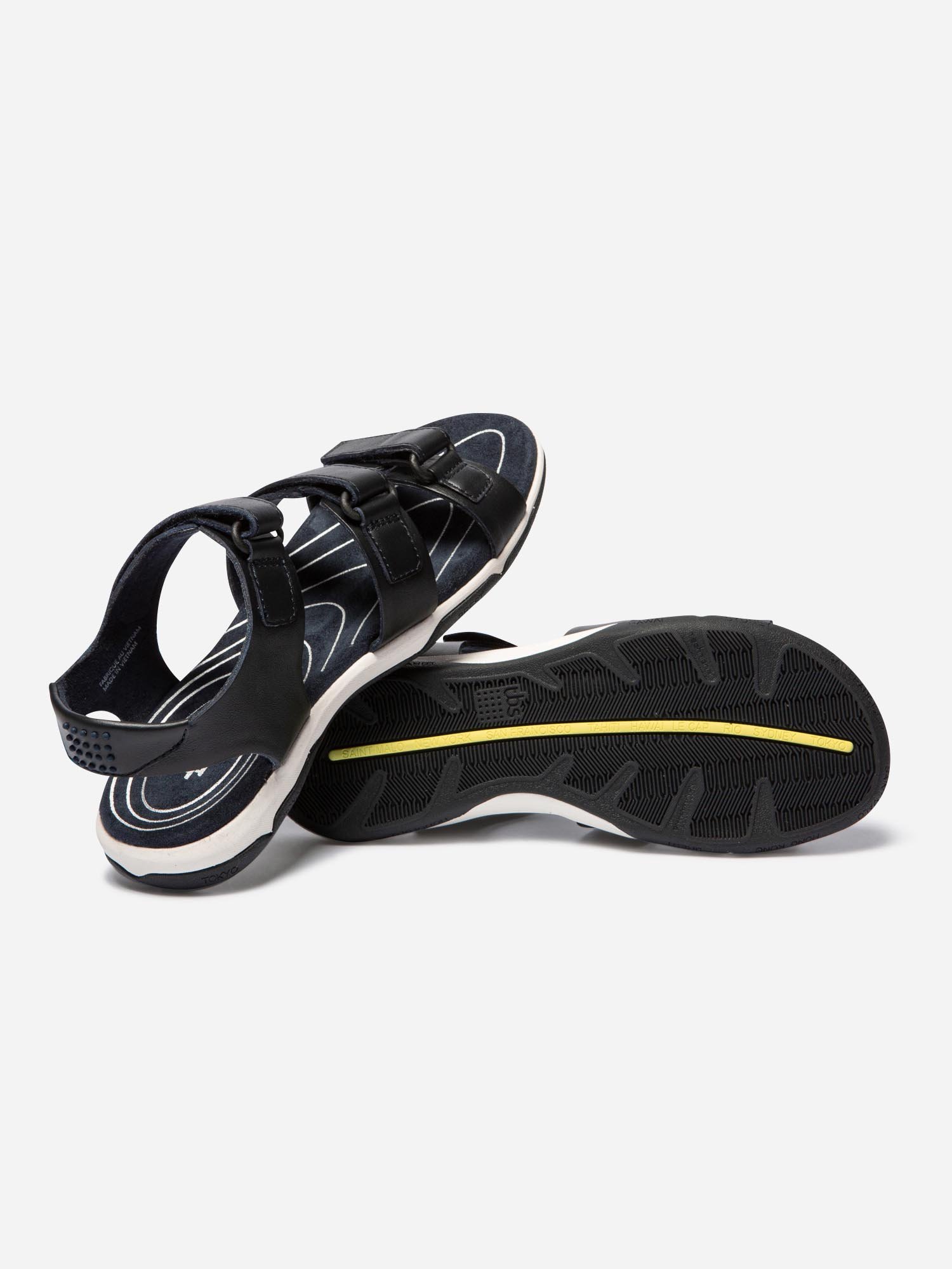 Sandales Femme Confort Scratch Marine