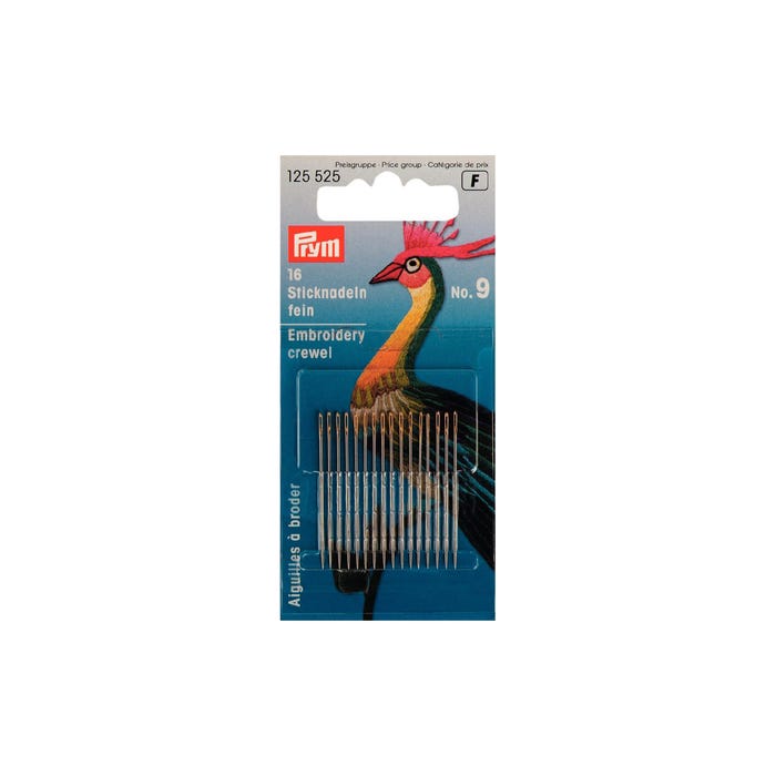 Prym-Borduurnaalden nr. 9 met groot oog