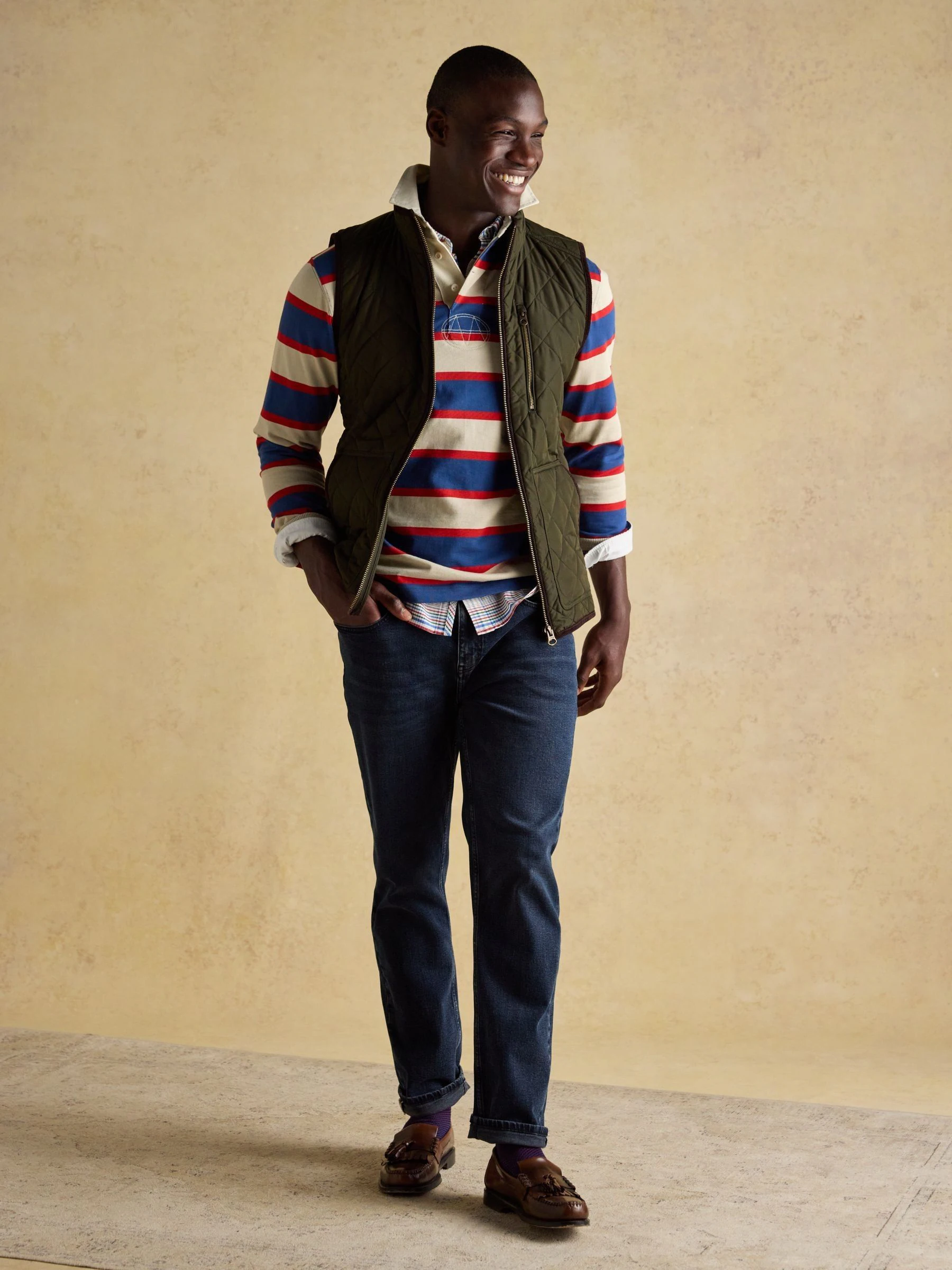 Groen - Maynard Diamond Quilted Gilet