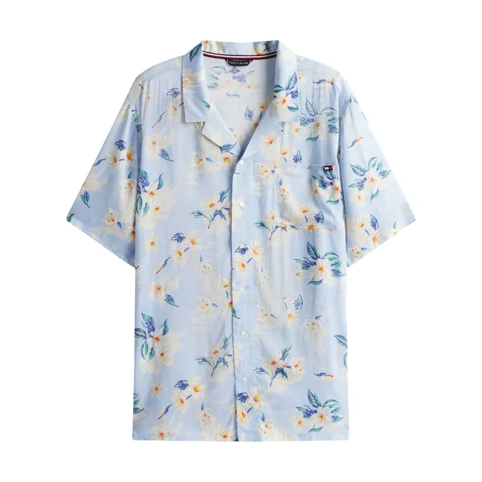 Tommy Hilfiger Flower Print Bowling Overhemd Heren