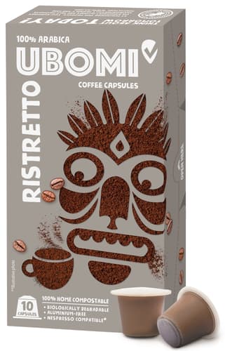 Ubomi Ristretto 100% Arabica 10 Nespresso kompatible Kapseln