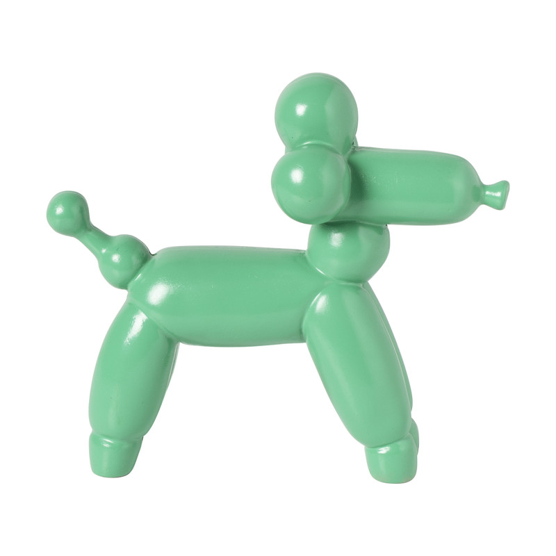 Ballon hond - groen - 17x15.5x7 cm