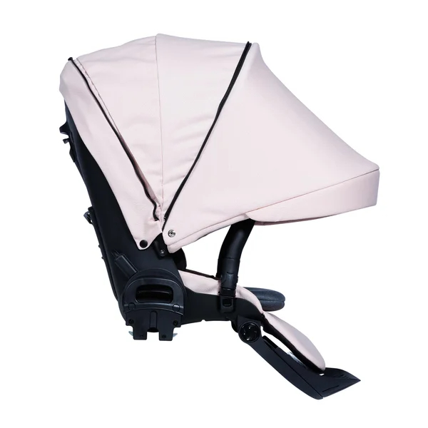 Carrinho de bebê Nordbaby Active Lux bege peônia com estrutura cromada
