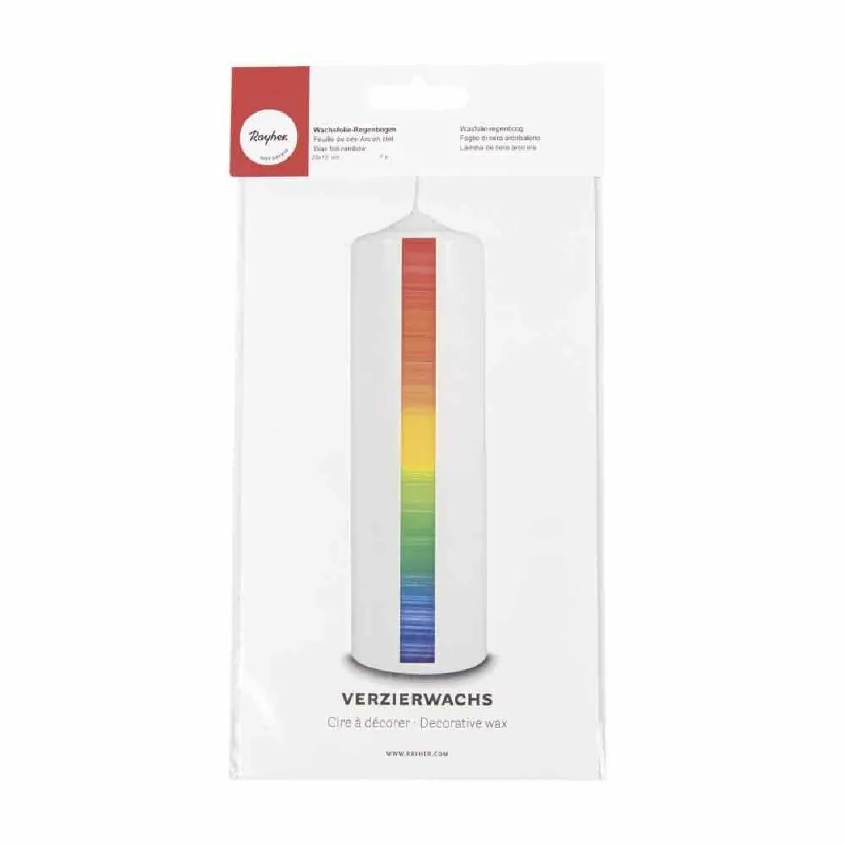 Rayher Feuille de Cire Arc-En-Ciel