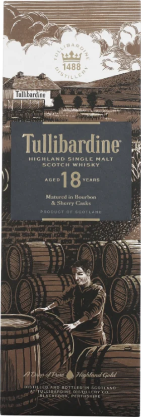 TULLIBARDINE 18 YEARS SINGLE MALT 70CL