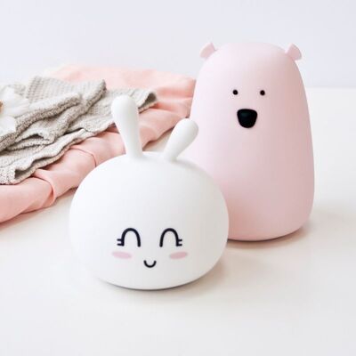 Rabbit & Friends Lampe Stor Kanin, Happy Hvit