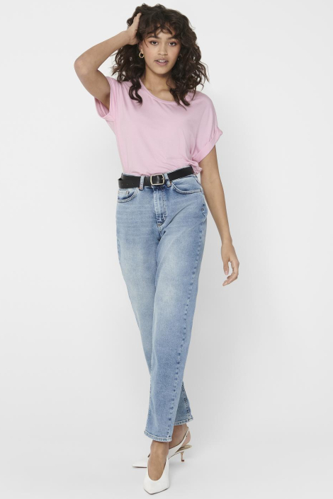 Only roze dames t-shirt