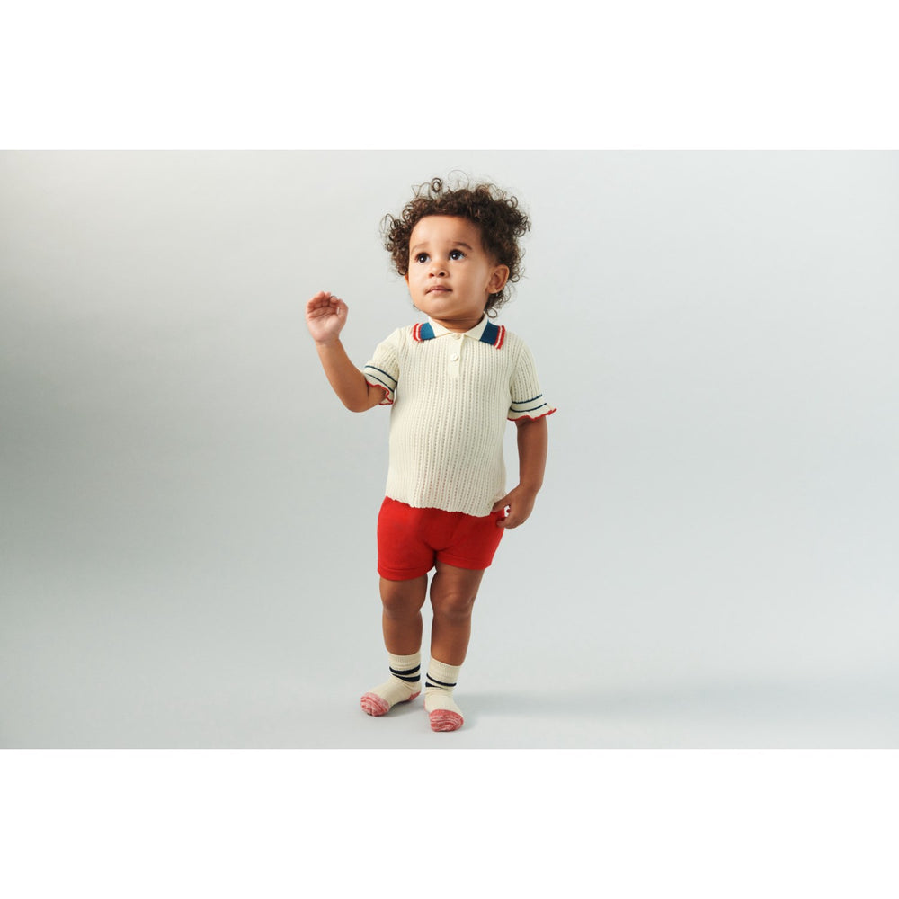 Køb FUB Ecru Pointelle Polo
