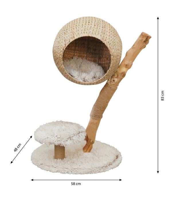 Dehner Lieblinge Kratzbaum Ava, beige/weiß,