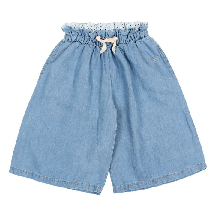 Búho Jupe-culotte Denim Lin | Bleu jean