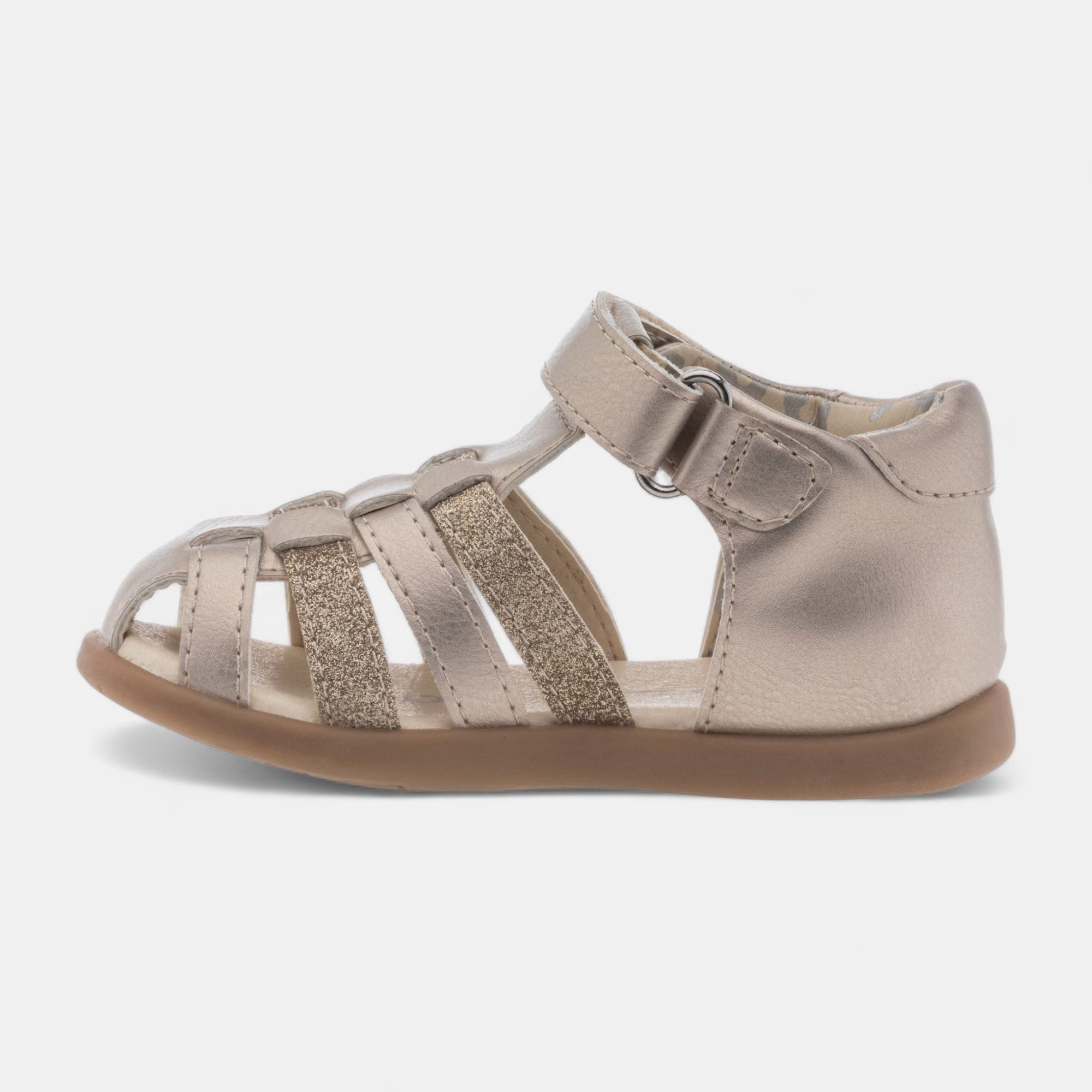Nu-pieds Bébé fille or