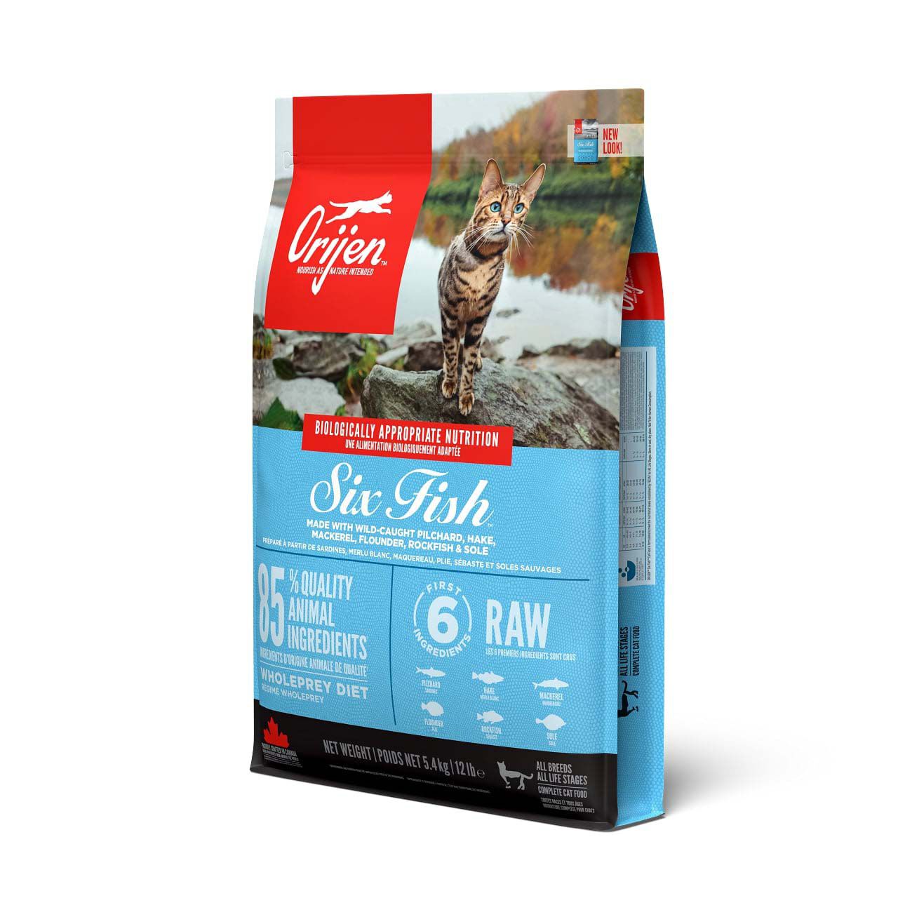 Orijen Whole Prey Six Fish Cat - Kattenvoer - 5.4 Kilogram - vis