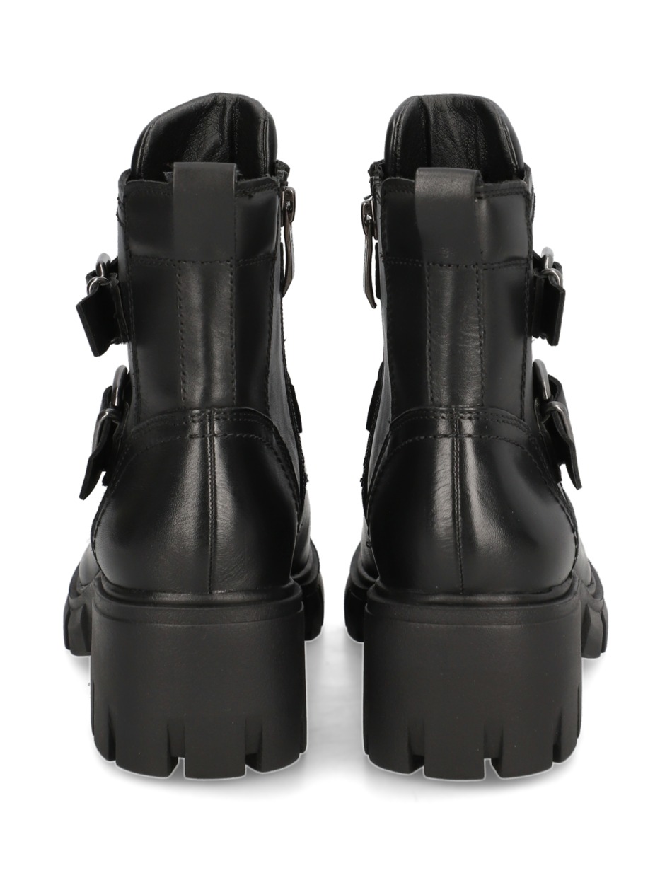 Lederkombination Boot
