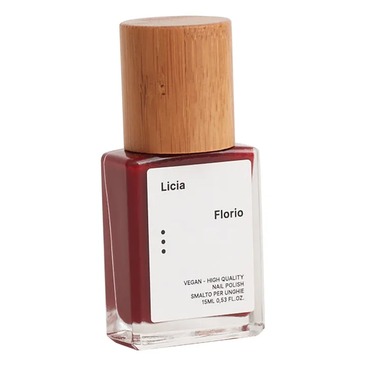 Licia Florio Vernis à ongles India - 15 ml | Rouge foncé