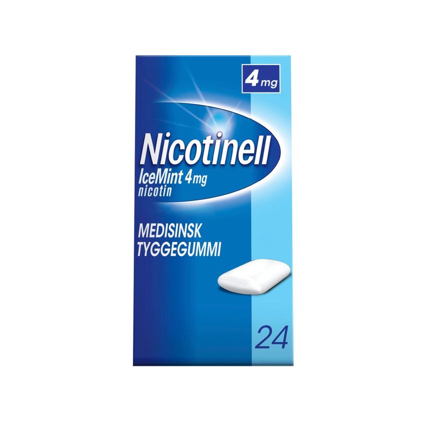 Nicotinell IceMint tyggegummi, Slutte å røyke 4 mg