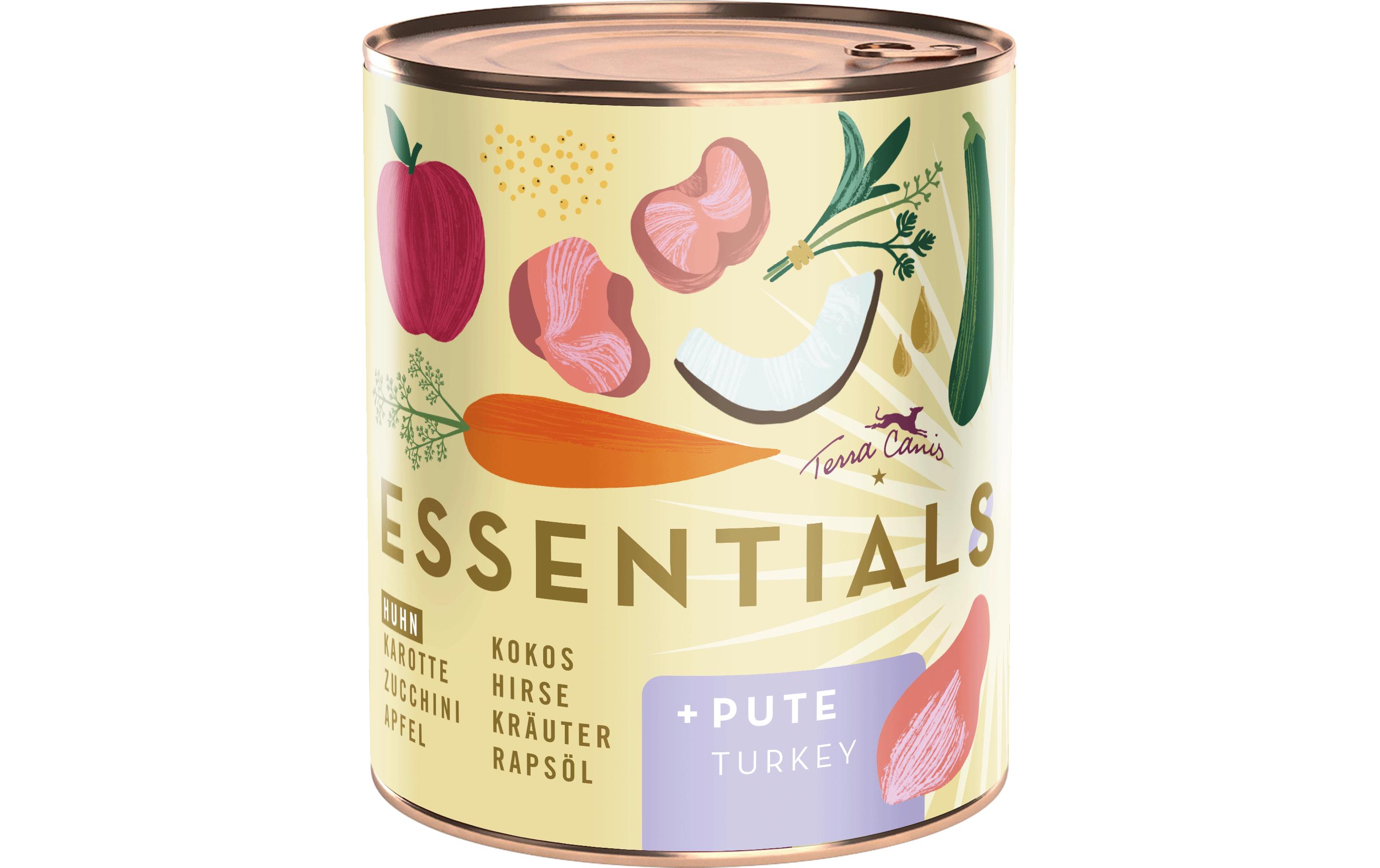 Nassfutter Essential 8 Huhn & Pute, 780 gAlleinfuttermittel für ausgewachsene Hunde