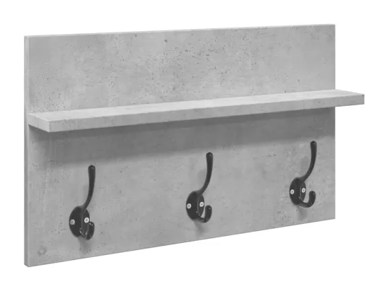 Ensemble de meubles de couloir 4 pcs gris béton bois ingénierie