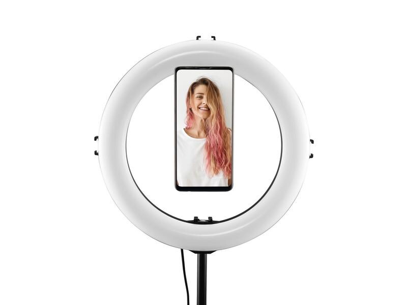 Hama Halterung Handy «Puck» magnetisch, universal Kompakter Magnet-Halter zur sicheren Befestigung eines Smartphones an Kamerastative und ¼“-Anschlüsse