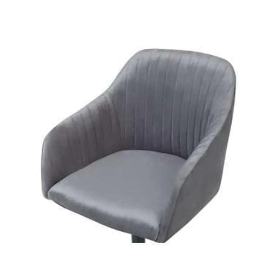 VENICE - Bureaustoel - Grijs - Fluweel