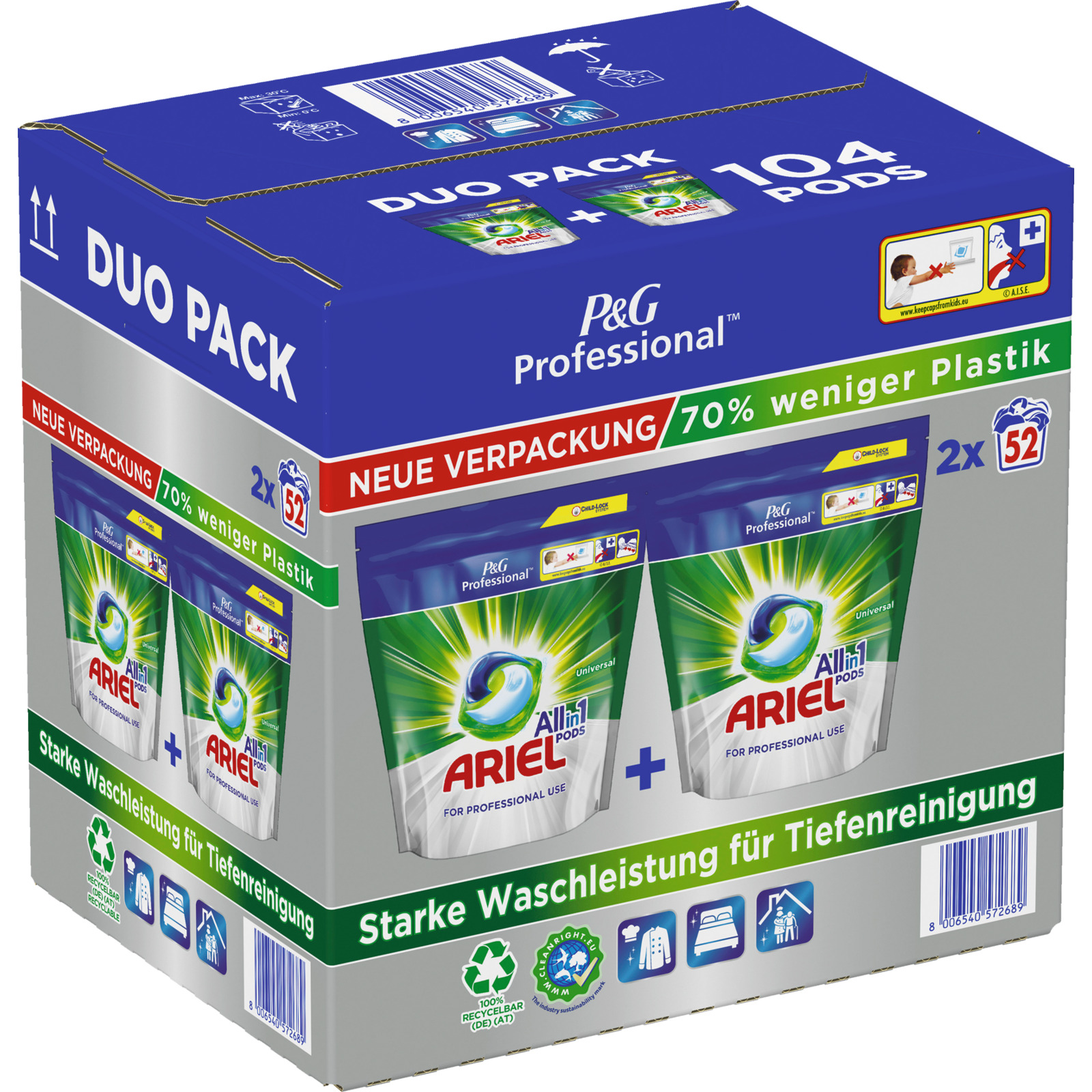 Ariel Pods Prof Regulär 2x52WG