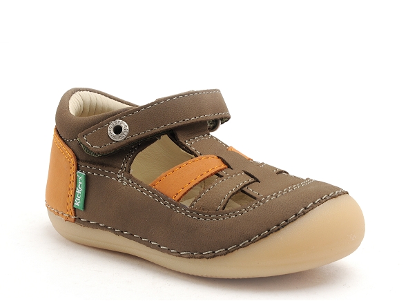 Kickers boots bottine bebe sushy garcon kaki