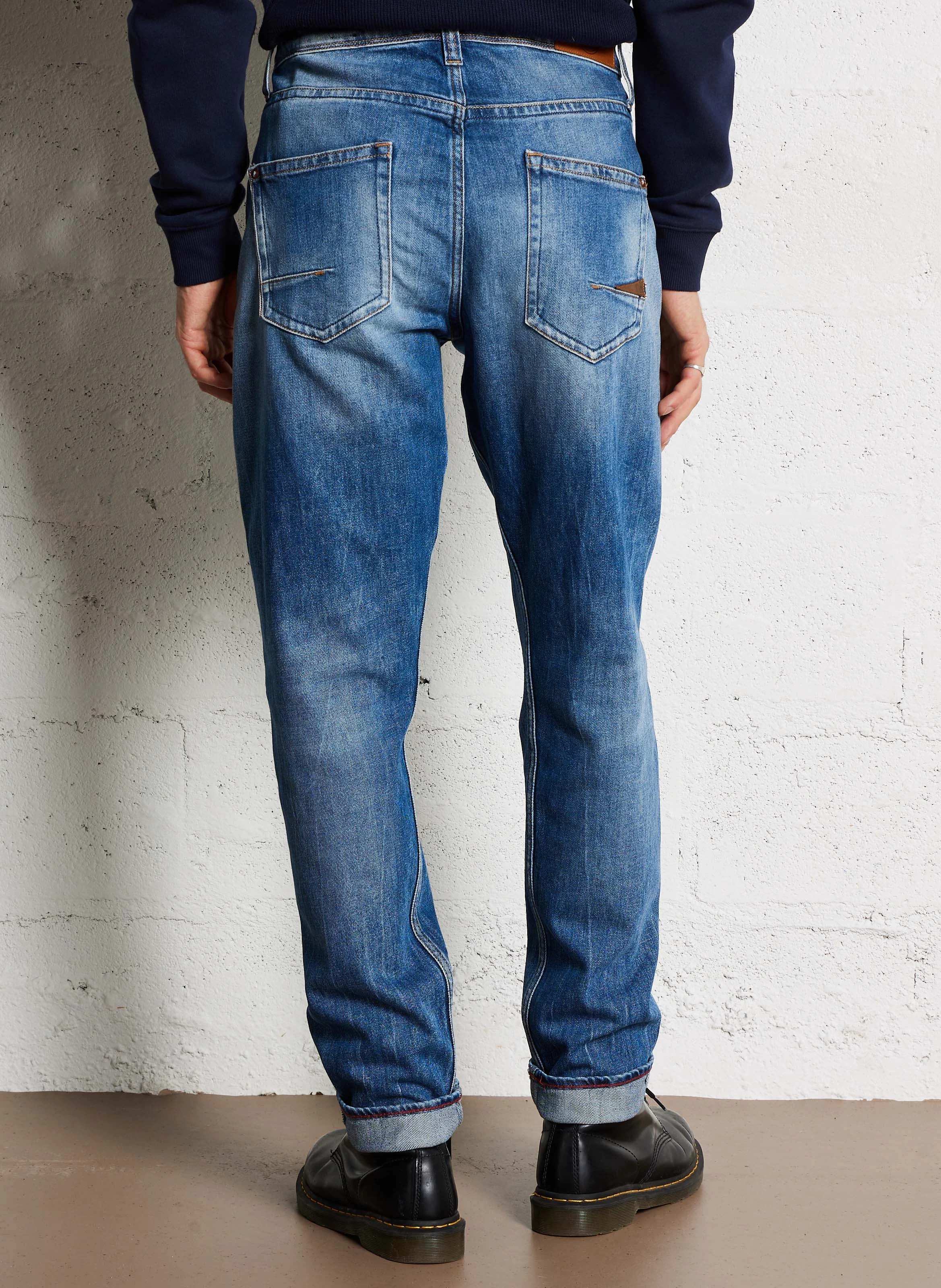 800/60 - Jean regular-fit délavé | Bleu