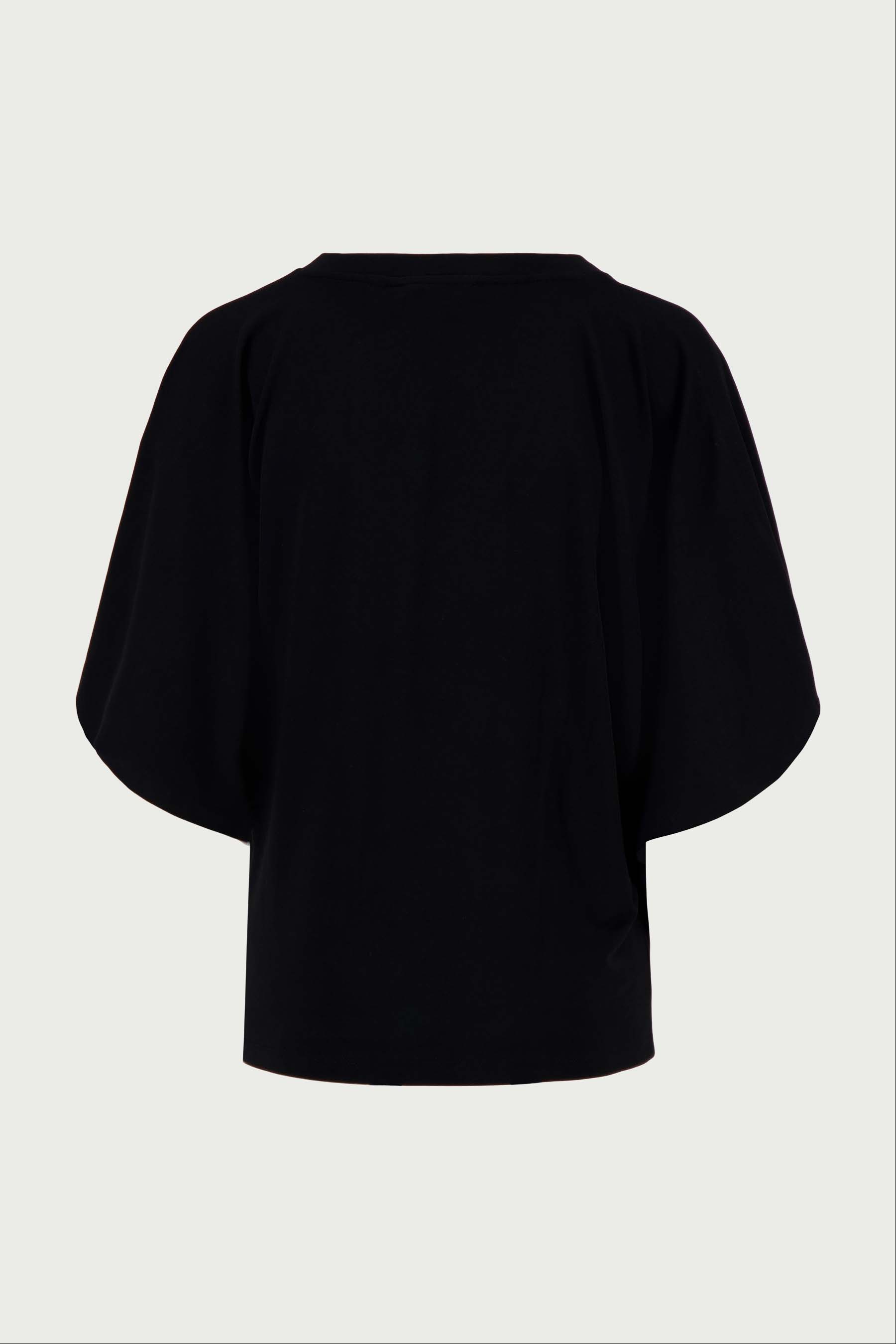 V hals T-shirt wijde mouw met Zusss embroidery