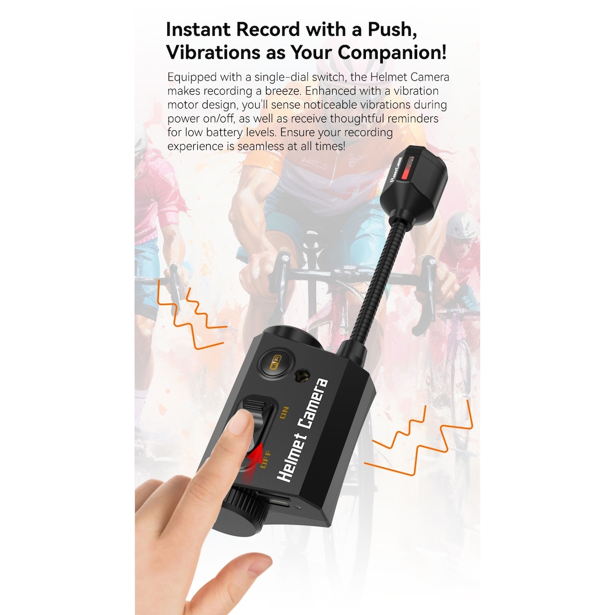 RunCam Helmet Camera Long Battery Life