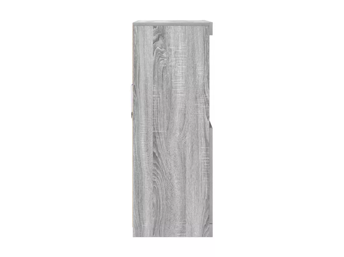 Buffet sonoma gris 81x37x100 cm bois d'ingénierie