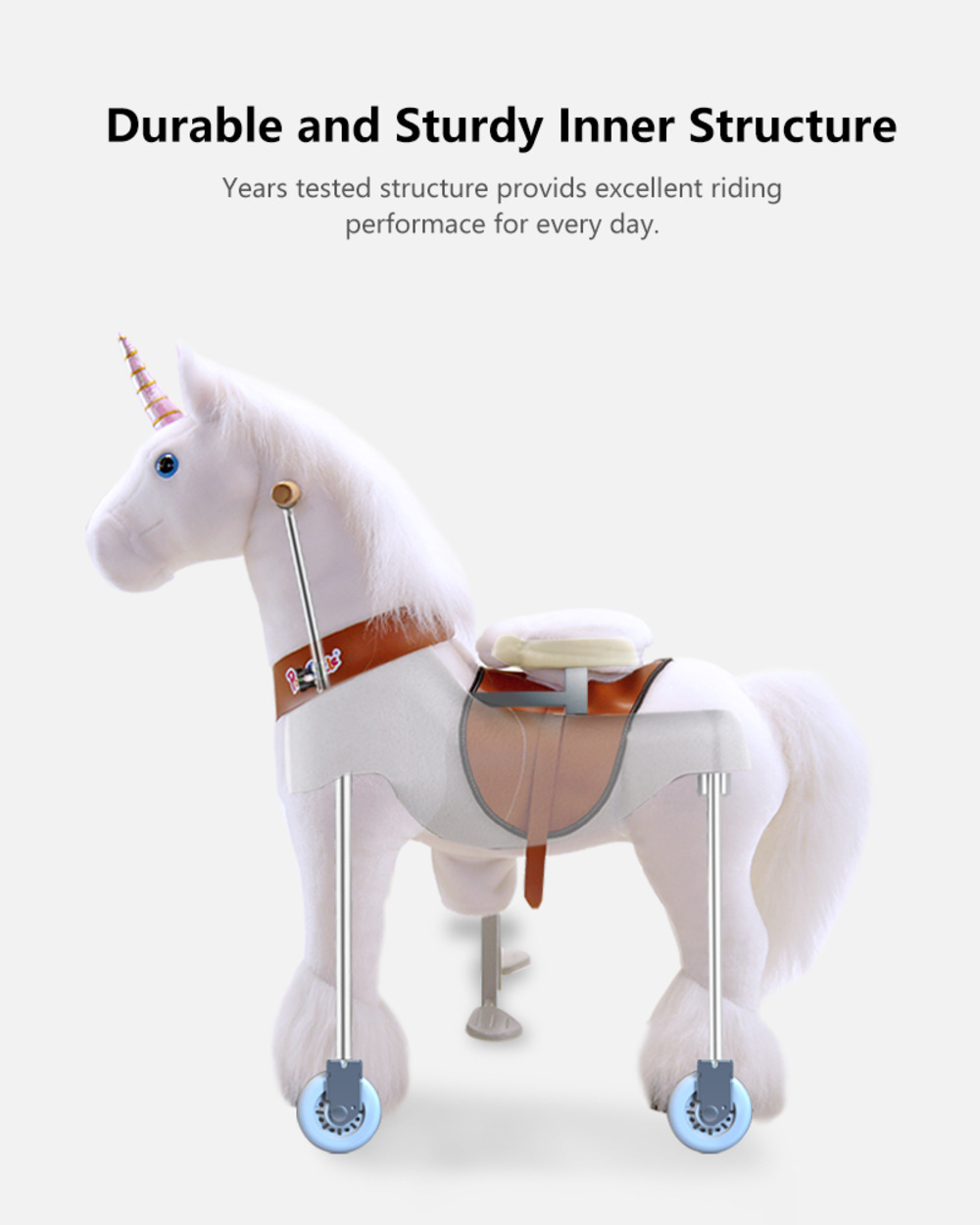Licorne blanche à monter petit modèle pour 3 à 5 ans