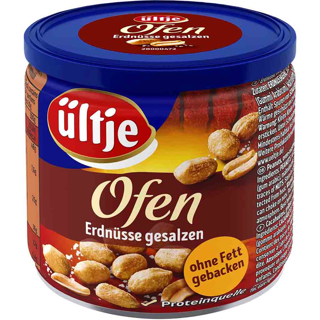 ültje Ofen Erdnüsse gesalzen 180g MHD:30.7.25
