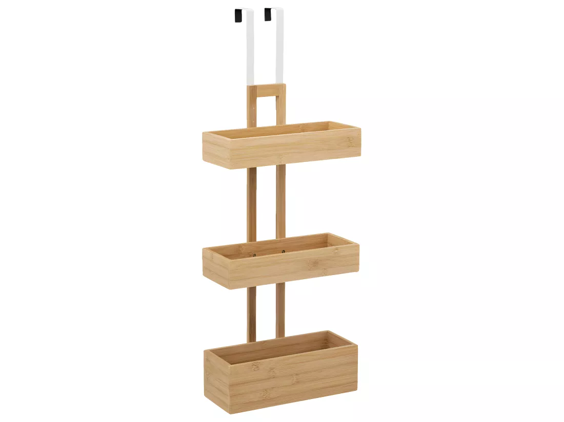 Étagère de porte 3 niveaux en Bambou H 74,7 cm