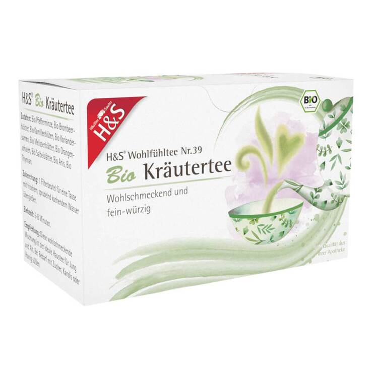 H&S Bio Kräutertee Filterbeutel, 20X1.5 g