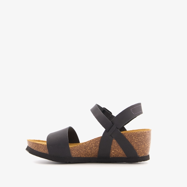 Hush Puppies leren dames sandalen met sleehak