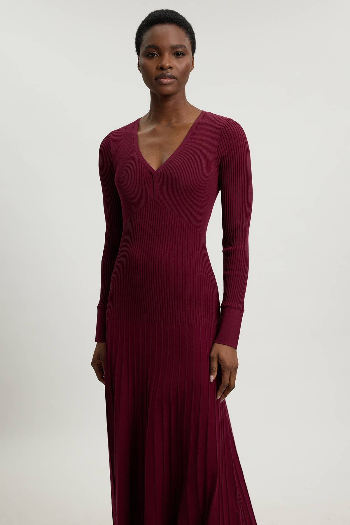 KarenMillen Robe Midi En Maille À Détails De Points Ajourés