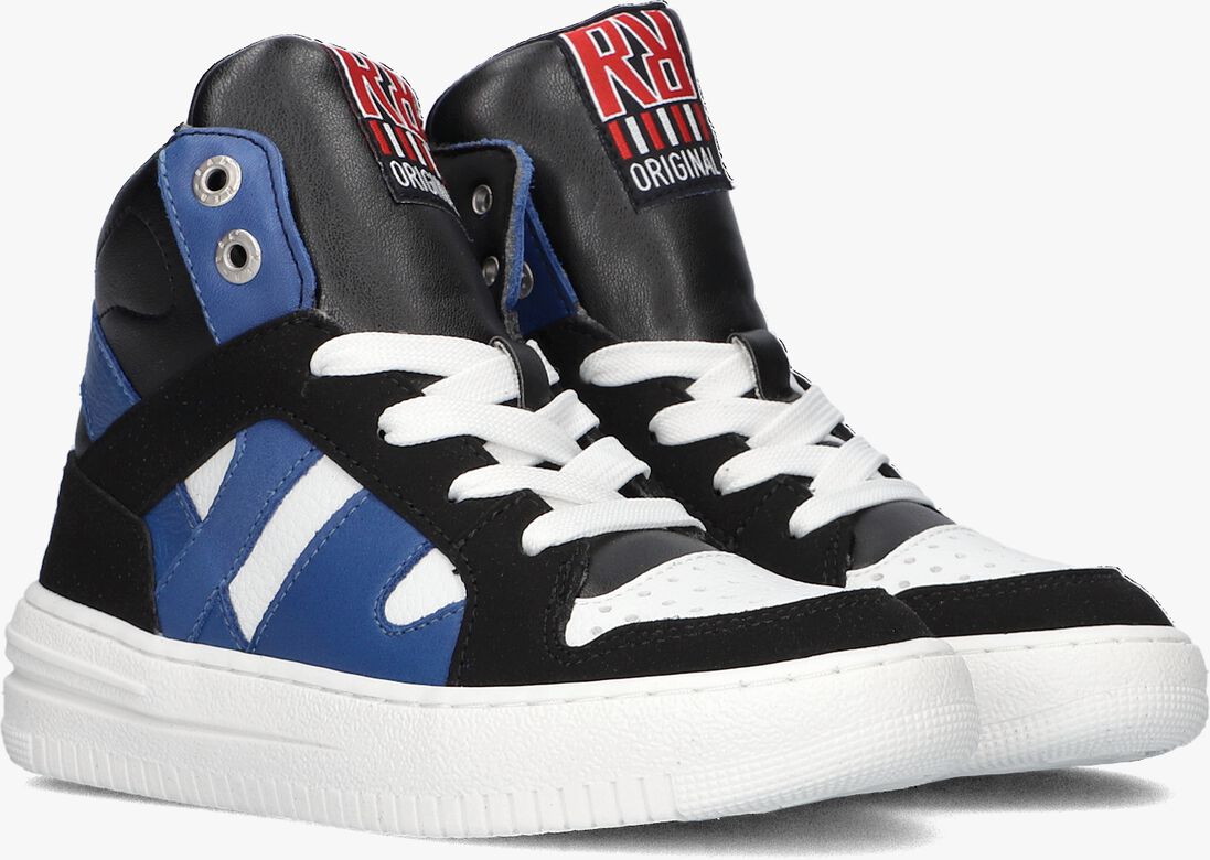RED-RAG blauwe red-rag hoge sneaker 13785