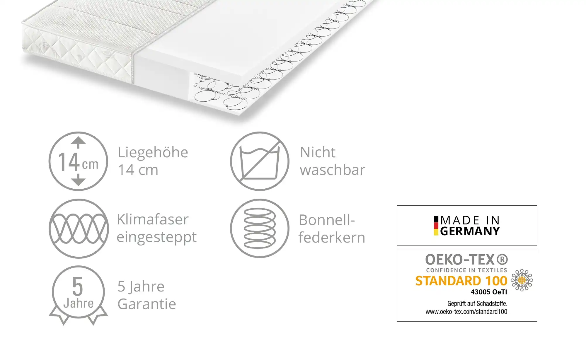 Dreamer eXpress Bonellfederkernmatratze Flexo 1